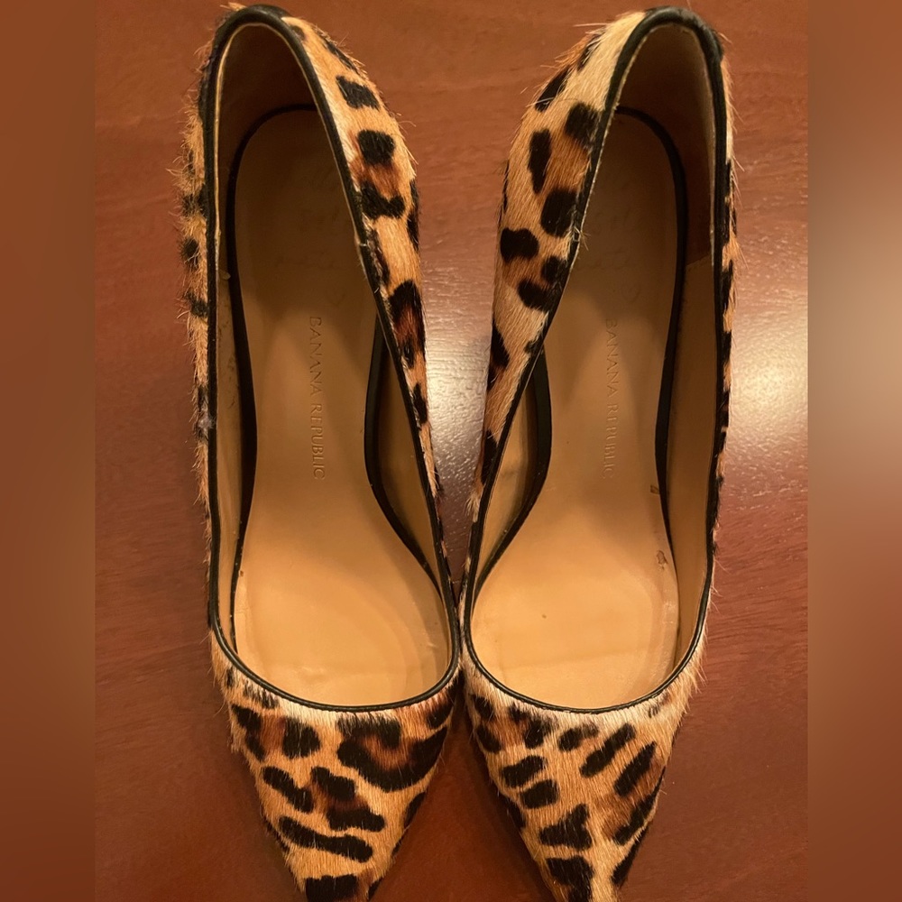 Banana Republic Leopard Print Heels